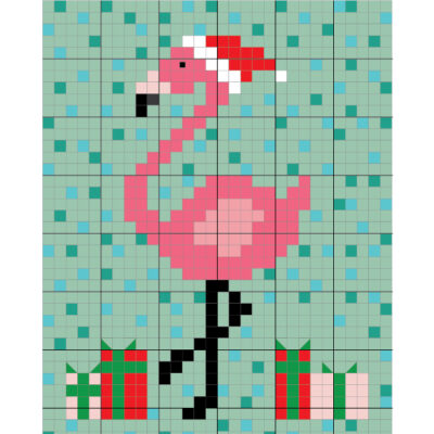 Christmas Flamingo Quilt Pattern