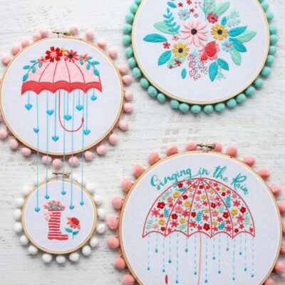 Singing in the Rain Embroidery Patterns