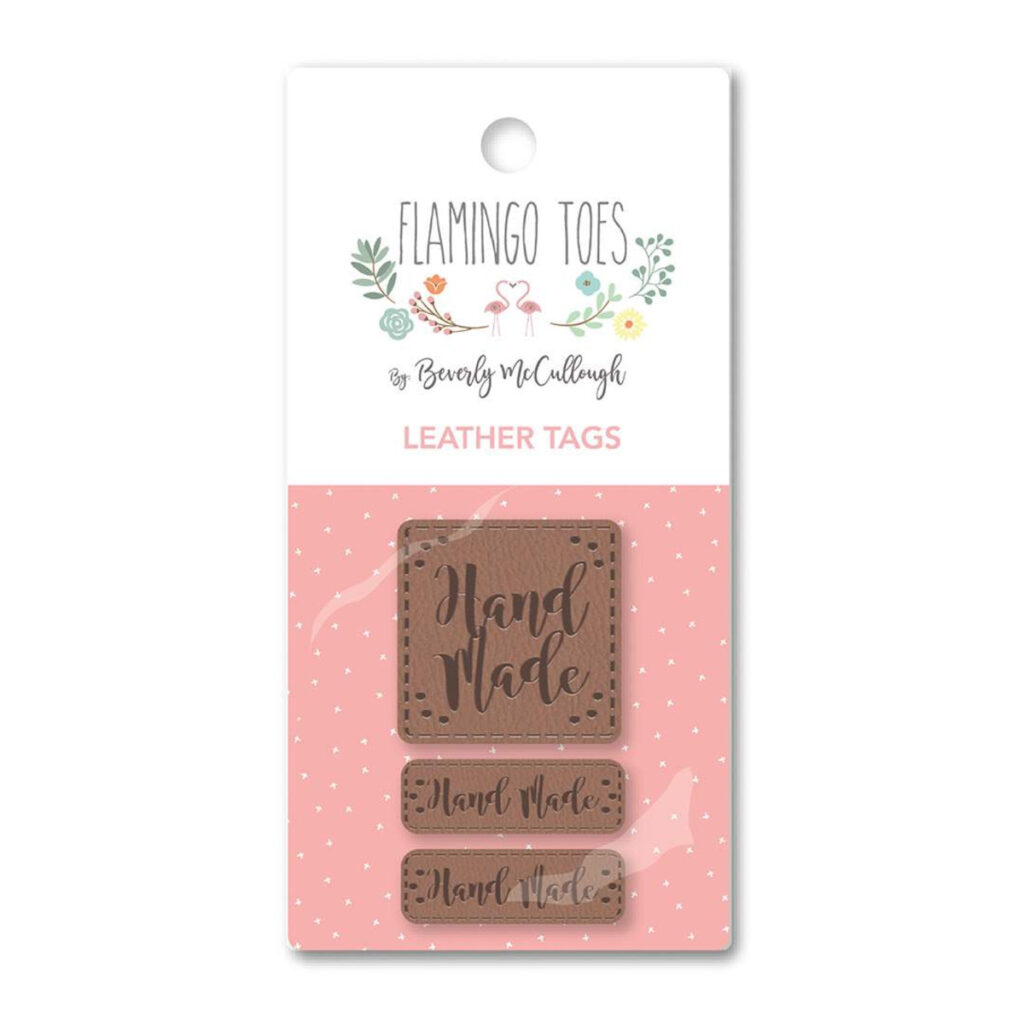 Hand Made Leather Tags - Flamingo Toes