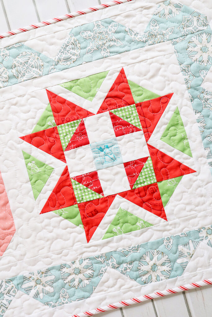 Starry Ornament Christmas Table Runner