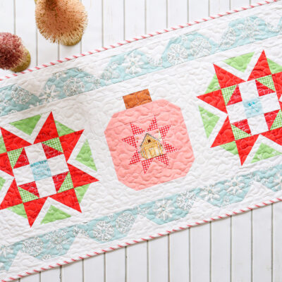 Starry Ornament Christmas Table Runner