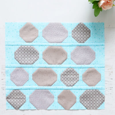 Quilter’s Cottage Sew Along Cobblestone Block