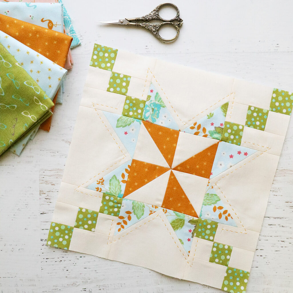 Pinwheel Star Block - RBD Block Challenge