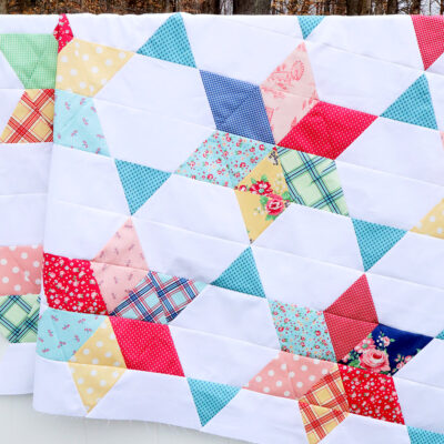 Vintage Stars Quilt Along Quilt Top