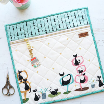 Mod Meow Large Project Bag