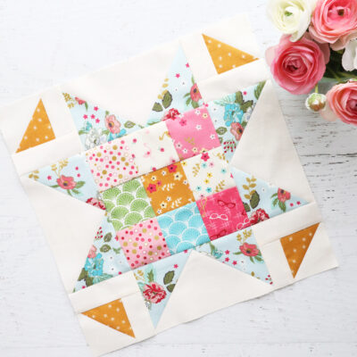 Small Patchwork Star Block – Swinging on a Star Sew Along