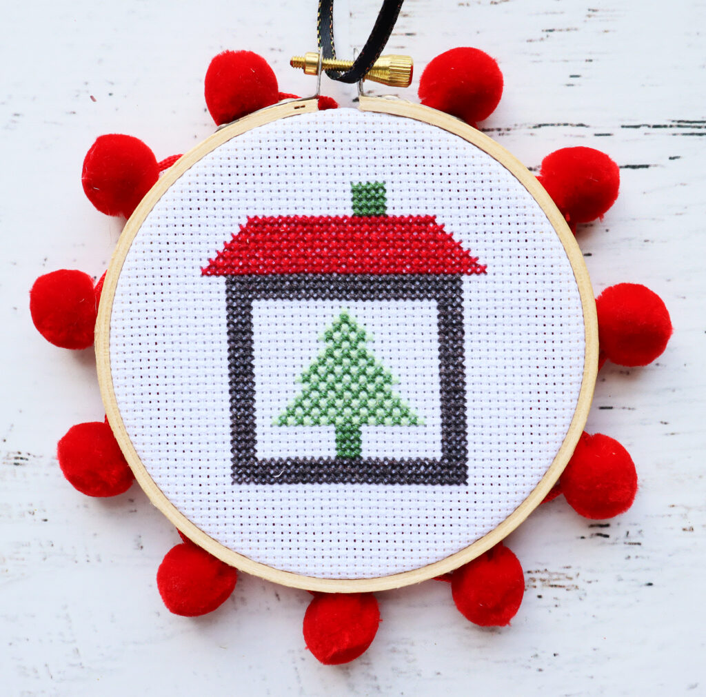 Christmas on the Farm Cross Stitch Ornament