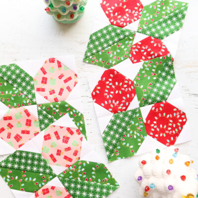 Holly Blocks – All the Trimmings Quilt Along