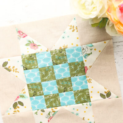 Checkerboard Star Block – Building Blocks Quilt