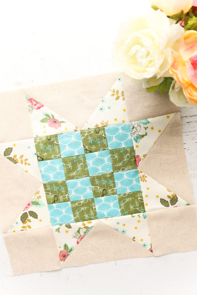 Checkerboard Star Block - Building Blocks Quilt