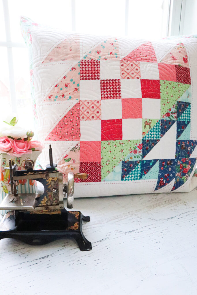 Colorful Flower Basket Pillow