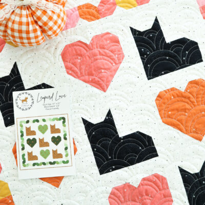 Dainty Daisy Leopard Love Mini Quilt