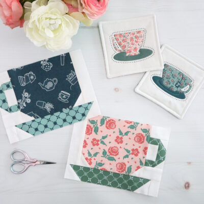 Tea Party Quilt Along Teacup A Blocks