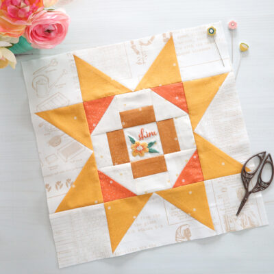 Crossroads Block Shine Together Sew Along