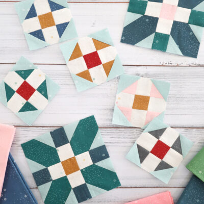 Quilted Snowman Sew Along January Blocks